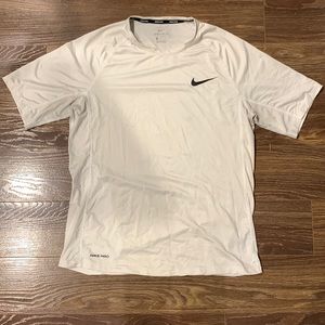 Mens White Nike Dri-Fit Shirt